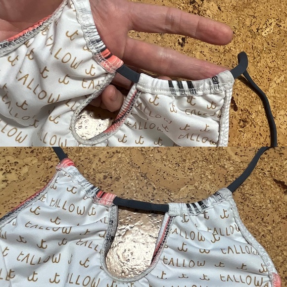 Tallow Polyphonic Halter Bikini Top & Bottom Set in Polka Mix NWT Sz 6 - Picture 14 of 16